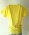 Żółty T-shirt Giallo , gładki tył / Molilla