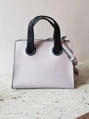 Torebka Miuccia elegancka prostota stylu, szary - czarny