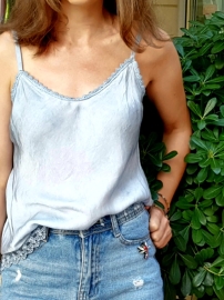 Top z koronką Blu Dolce / Molilla
